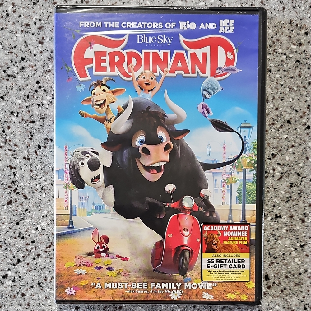 Ferdinand DVD Movie Sealed
